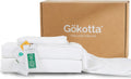 GOKOTTA Full Sheets Set - FSC & Oeko-TEX Certified - 100% Rayon Derived from Bamboo - 430 High Thread Count Ultra Soft and Cooling,16'' Deep Pocket with Elastic Corner Straps - Pure White
