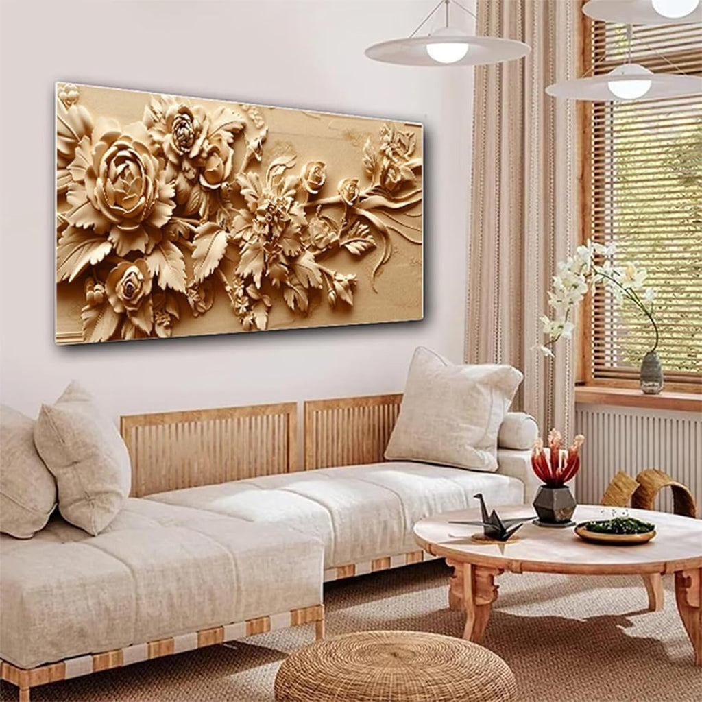 Diamond Painting Plant Diamond Art Kits for Adults, Dimond Art Painting Leaf Mosaic Kits for Beginner, DIY Full Square Drill Large Gem Arts and Crafts Paintings, Home Wall Decor 88x32 Inch Z4-523
