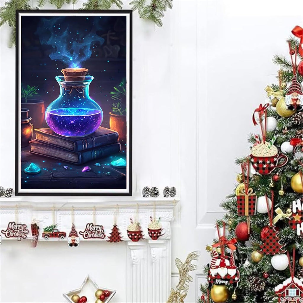 Diamond Art Kits for Adults Magic Diamond Painting Kits, 5D DIY Square Book Full Drill Dimond Art Paintings Crystal Rhinestones Crafts for Adults for Home Wall Decor, Large Size 36 x 72 Inch, Model858