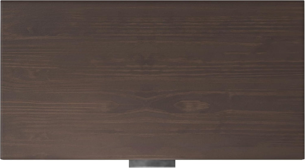 SIMPLIHOME Hollander Small Desk - 38 Inch Wide Solid Wood Writing Desk in Warm Walnut Brown, Contemporary Home Office Computer Table for Study or Compact Space with Flip-Down Keyboard Tray