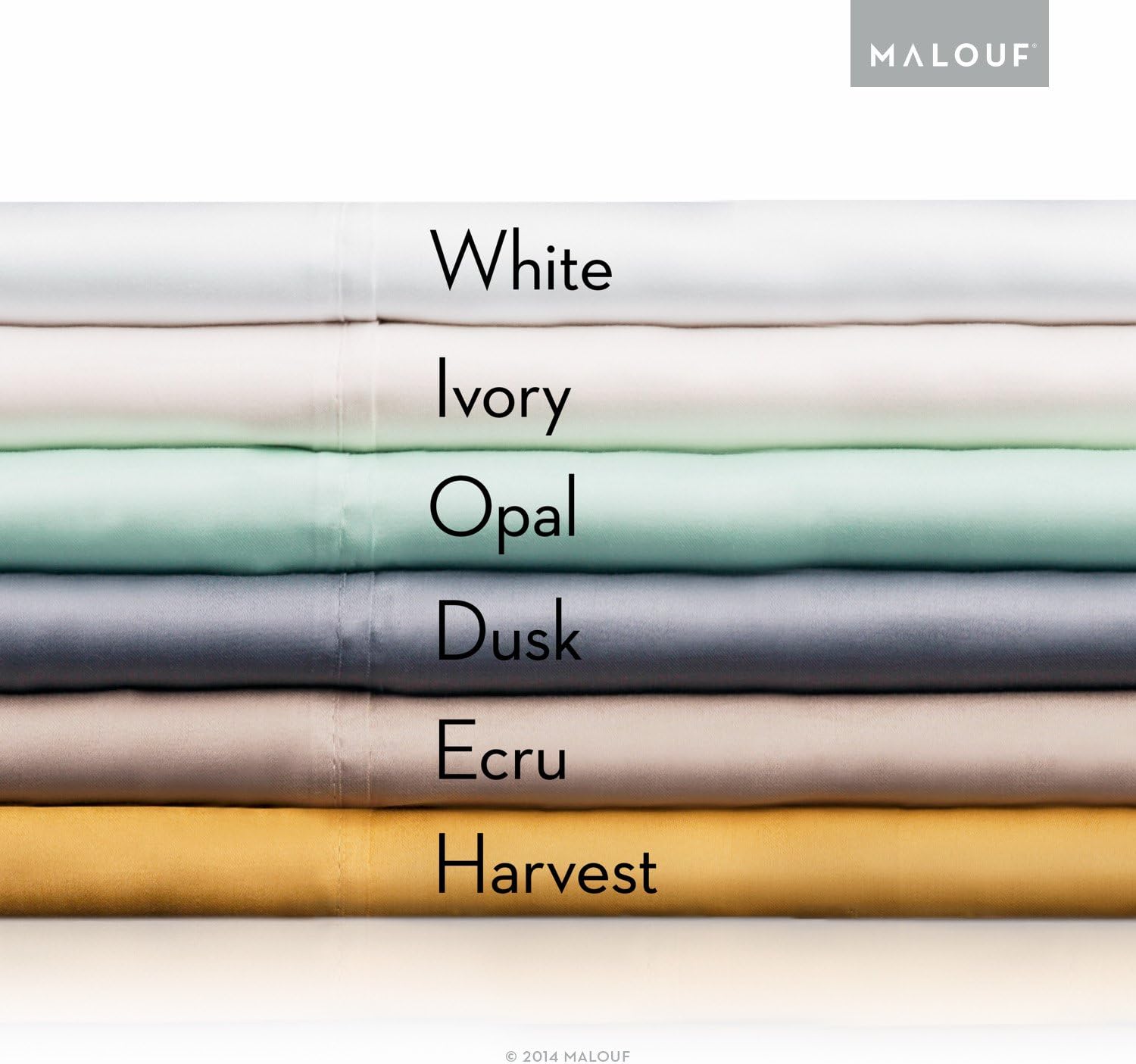 Malouf Soft and Eco Friendly Tencel Pillowcase-and-Sheet-Sets, Full, White