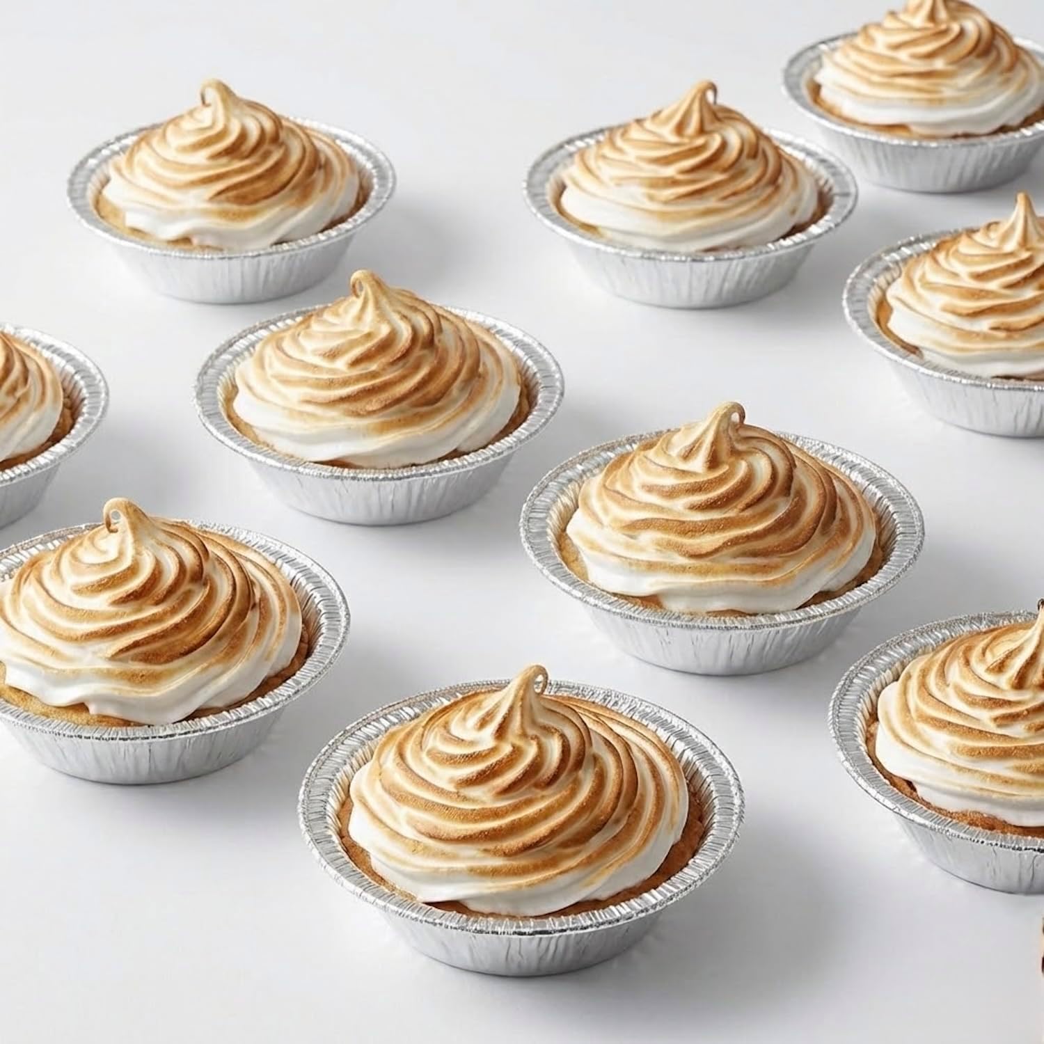 1000 Pack Mini Pie Pans - 3 Inch Disposable Aluminum Foil Tart Tins - Small Individual Portion Baking Pans for Tarts, Quiche, and Cheesecakes - Made in USA