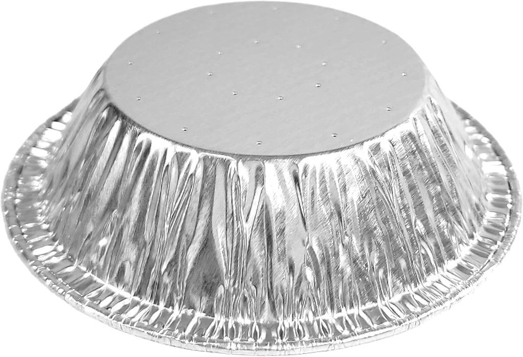 PACTOGO 3' Disposable Lanced Aluminum Foil Tart Pans Mini Silver Baking Pie Tins for Restaurants, Bakeries, Delis (Pack of 2000)