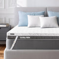 Extra Firm Mattress Topper Queen: 3 Inch Dual Firmness Flippable, Firm to Extra Firm for Back Pain, Double Sides Sleep Mattress Pad, Washable Anti-Slip Cover, CertiPUR-US Oeko-Tex Certified 80x60