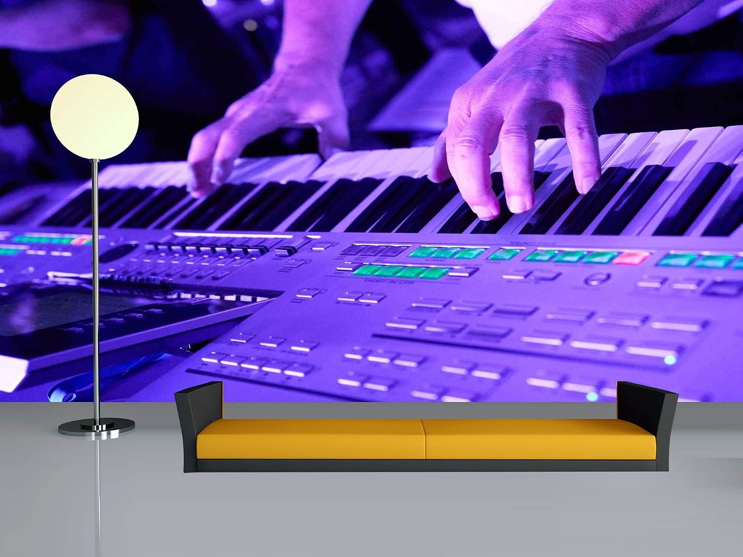 Avikalp Exclusive Awi4709 Keyboard Music Instrument Song Full HD Wallpapers (213cm x 182cm)