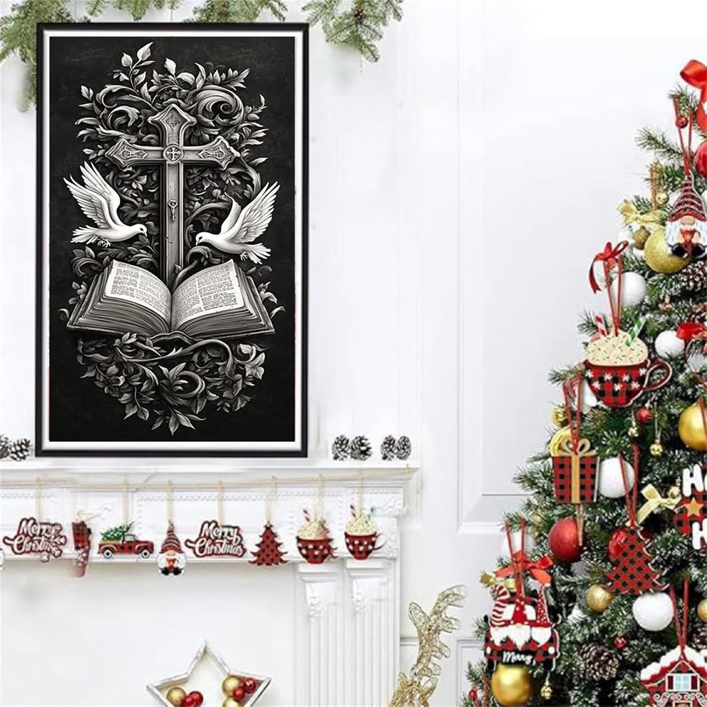 Diamond Art Kits for Adults Cross Diamond Painting Kits, 5D Round Bird Full Drill Dimond Art Paintings Crystal Rhinestones Crafts for Adults for Gift Home Wall Decor, Large Size 40 x 80 Inch, Model975