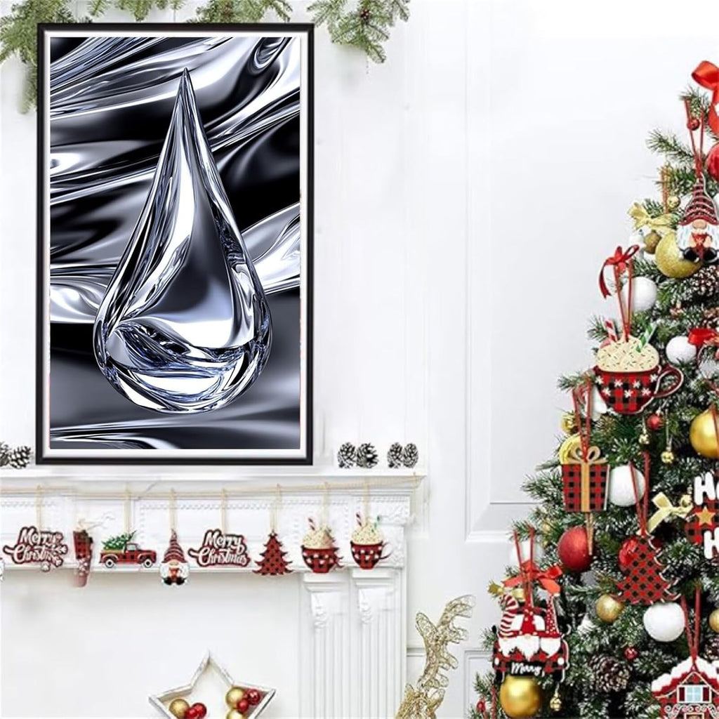 Diamond Art Kits for Adults Abstract Diamond Painting Kits, 5D DIY Square Water Droplets Full Drill Dimond Art Paintings Crafts for Adults for Gift Home Wall Decor, Large Size 36 x 72 Inch, Model984
