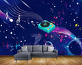Exclusive BRZ2095 Beautiful Musical Theme Notes Instruments Collection HD 3D Wallpaper(365 cm x 304 cm)