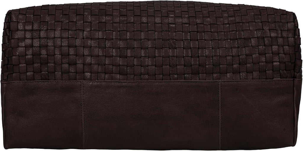ANTONIO VALERIA Addison Braided Leather Tote Bag for Women