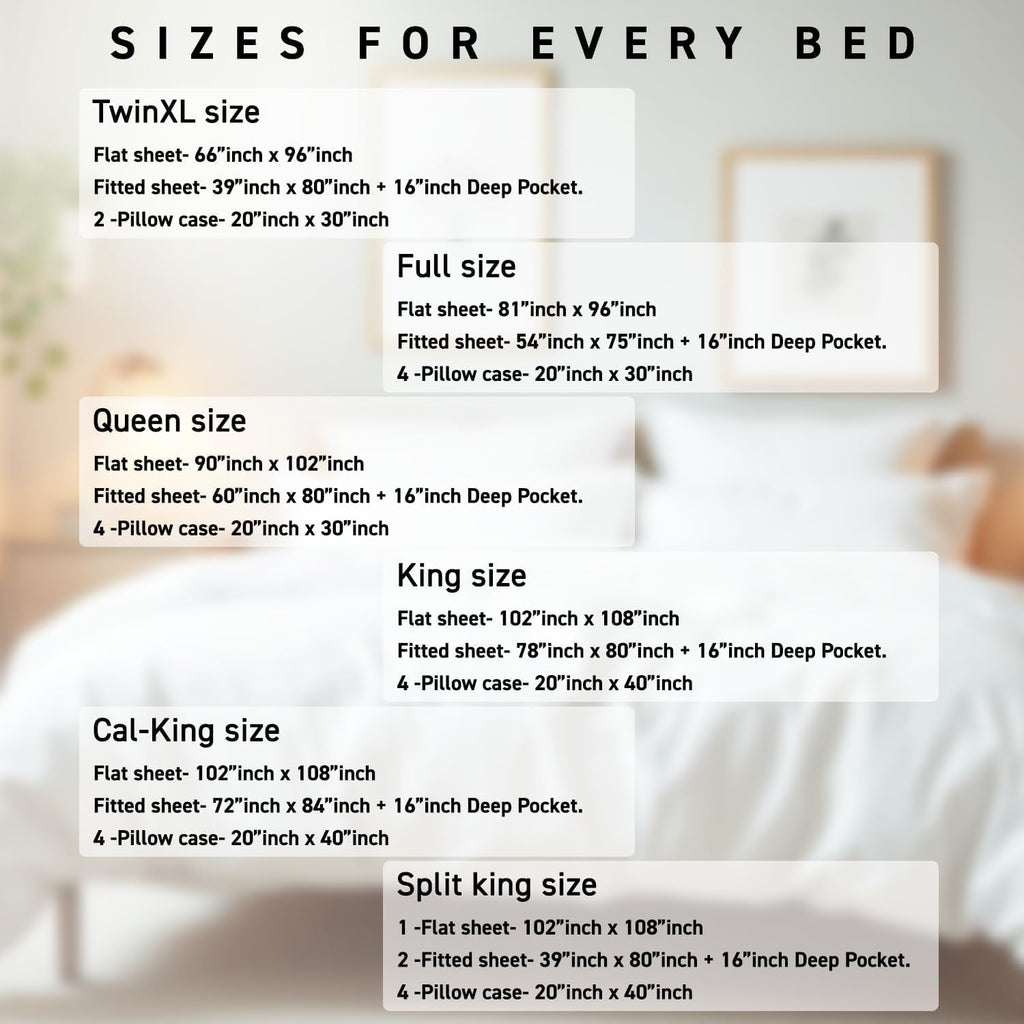 California King Sheet Sets - 100% Egyptian Cotton Sheets California King Size, 6 Pc, Cal King Sheet Set, Soft Sateen Weave, 16' Deep Pocket California King Sheet Set - White