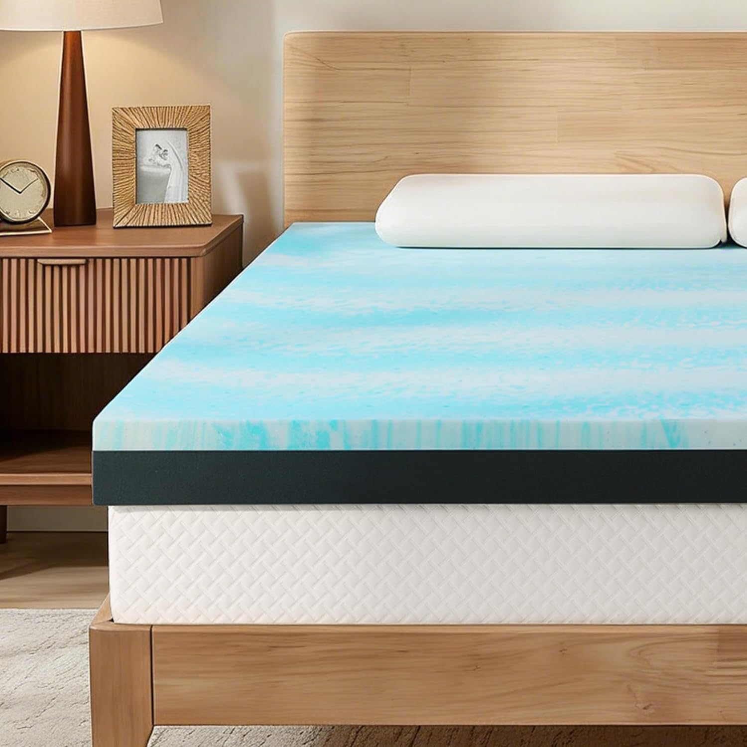 Extra Firm Mattress Topper: California King Size 3 Inch, High Density Bed Topper, Extra Support for Pain Relief,CertiPUR-US Oeko-Tex Certified 83x72