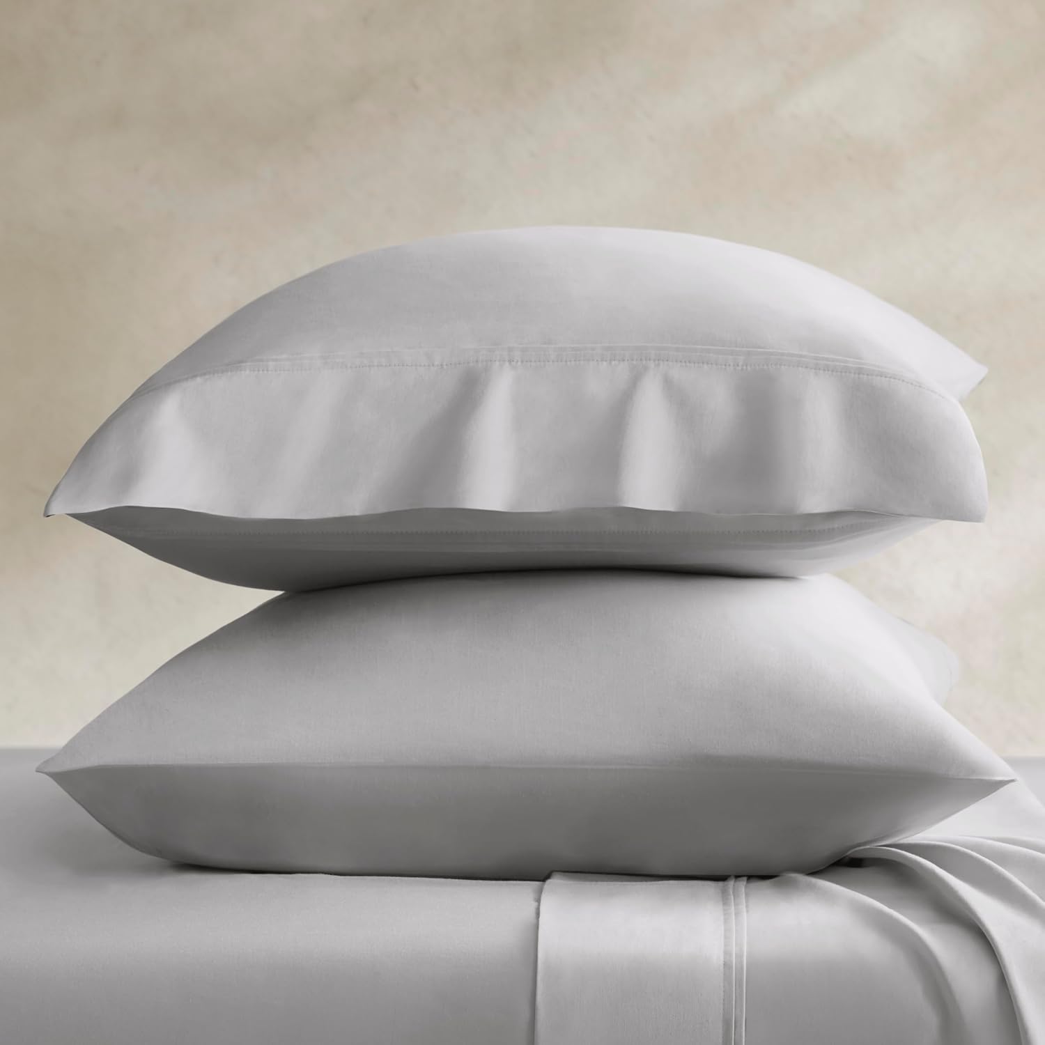 Harbor House Luxury 100% Egyptian Cotton Sheet Set, 400 Thread Count Sateen Weave, Soft & Breathable Bed Sheets with Deep Pocket, 4-Piece Queen Bedding Set, Gray