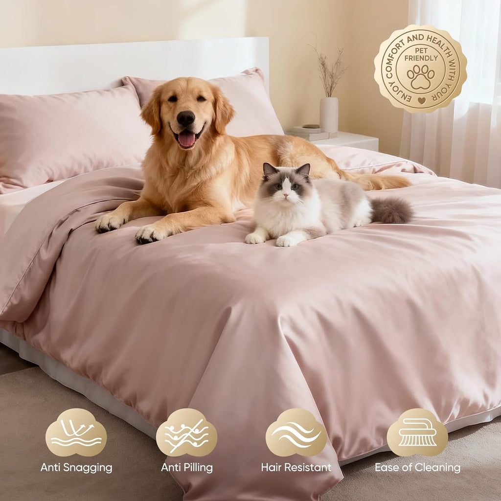 TWK 1200 Thread Count 100% Egyptian Cotton Sheets Bed Set,Thickness,Long-Lasting Durability,Resists Pilling,Deep Pocket Up to 18',with a Laundry Bag (Sand, King)