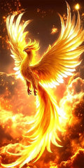 Diamond Art Kits for Adults Animal Diamond Painting Kits, 5D DIY Square Phoenix Full Drill Dimond Art Paintings Crystal Crafts for Adults for Gift Home Wall Decor, Large Size 40 x 80 Inch, Model912