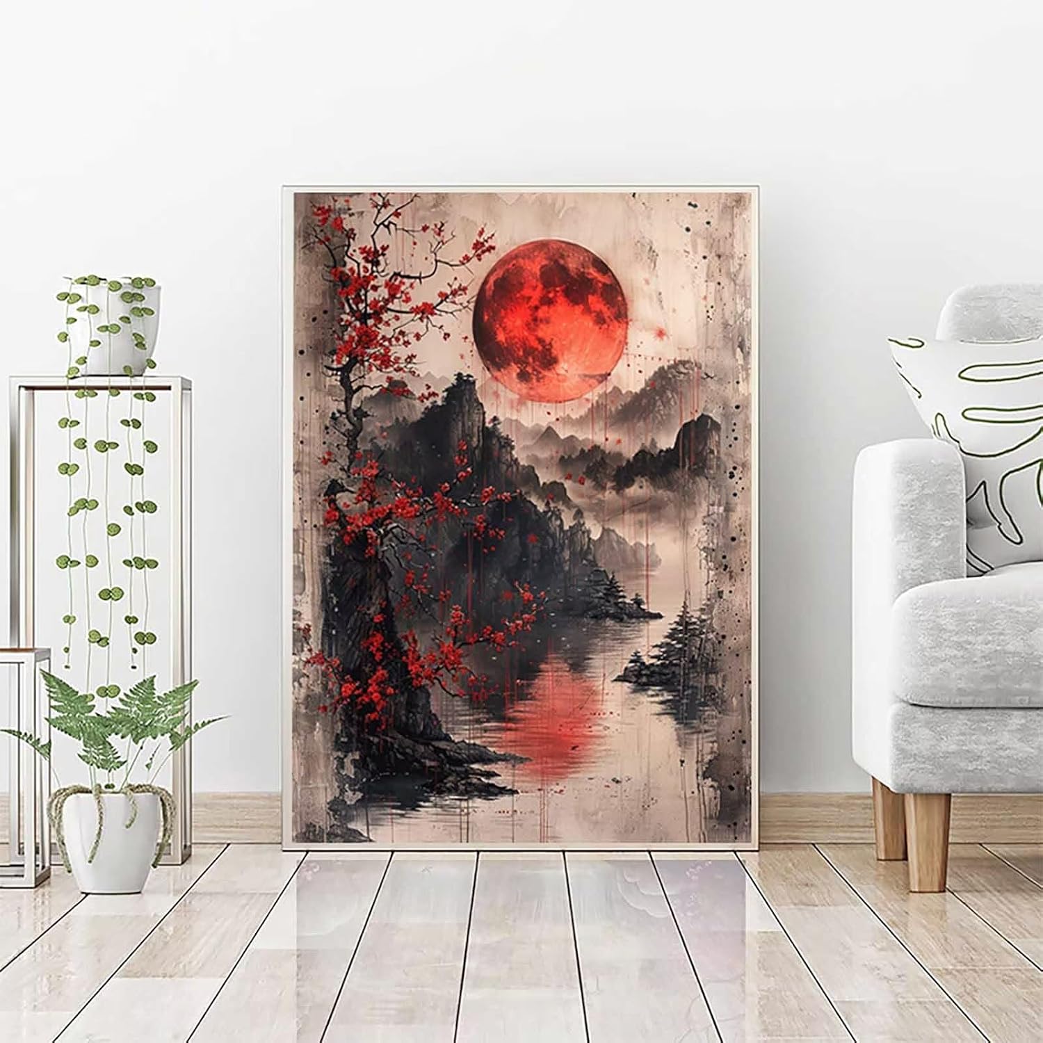 Japan Diamond Art Kits for Adults Beginners, Landscape Diamond Painting Large 40x54inch, 5D Gem Art Crafts for Adults Mosaic Kits, Full Drill Square Dimond Dots Crystal Paintings, Home Decor -zjn26T8