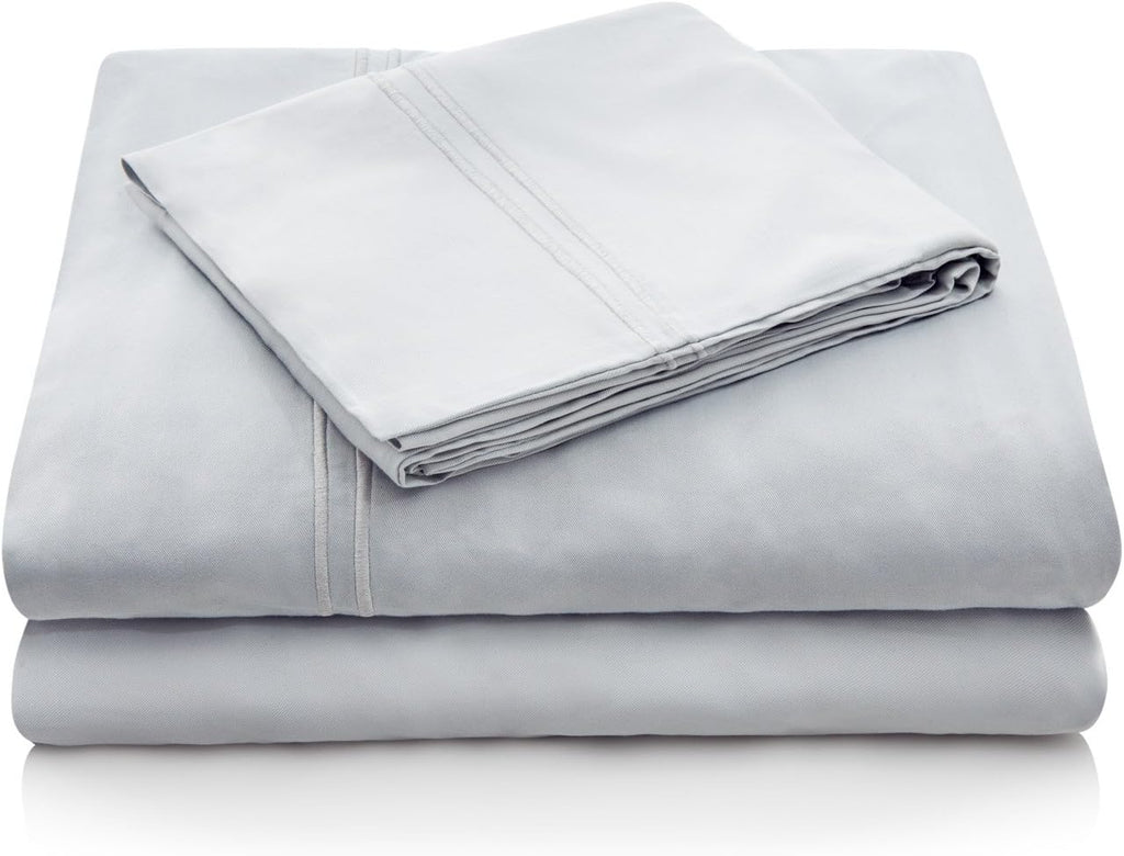 MALOUF 100% Rayon from Bamboo Sheet Set, Full XL, Ash