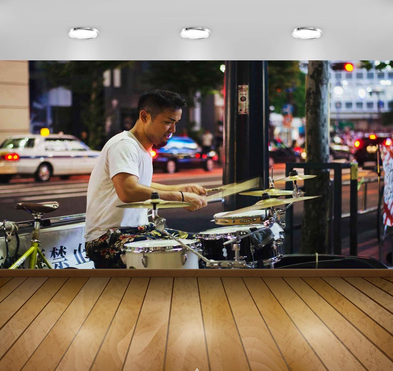 Avikalp Exclusive Awi4696 Drum Music Instrument Song Full HD Wallpapers (9 x 7 ft)
