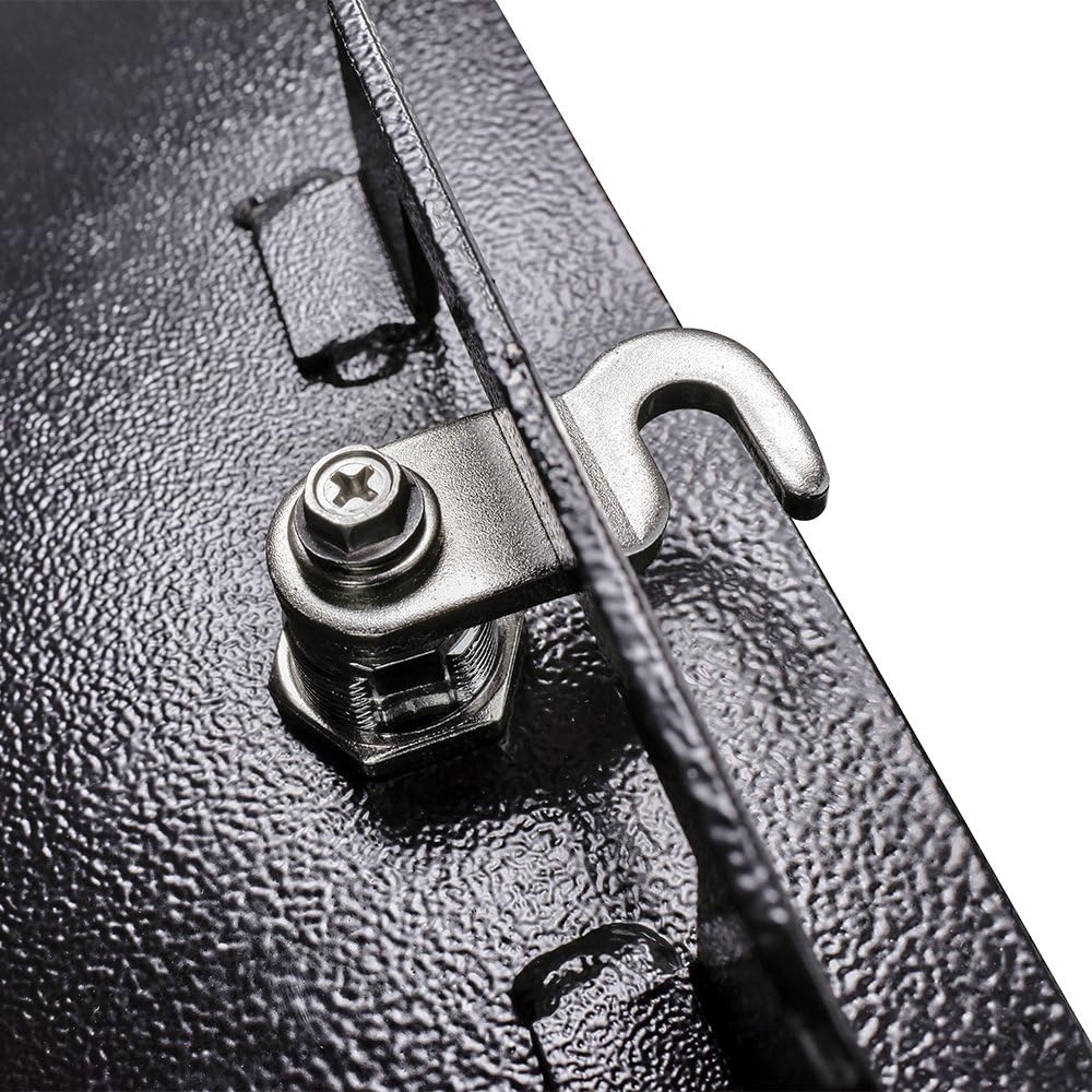 Mail Boss 7106 Curbside Steel Post Mount Security Locking Mailbox, Black, Extra Large, 21 in. D x 11.125 in. W x 13.75 in. H