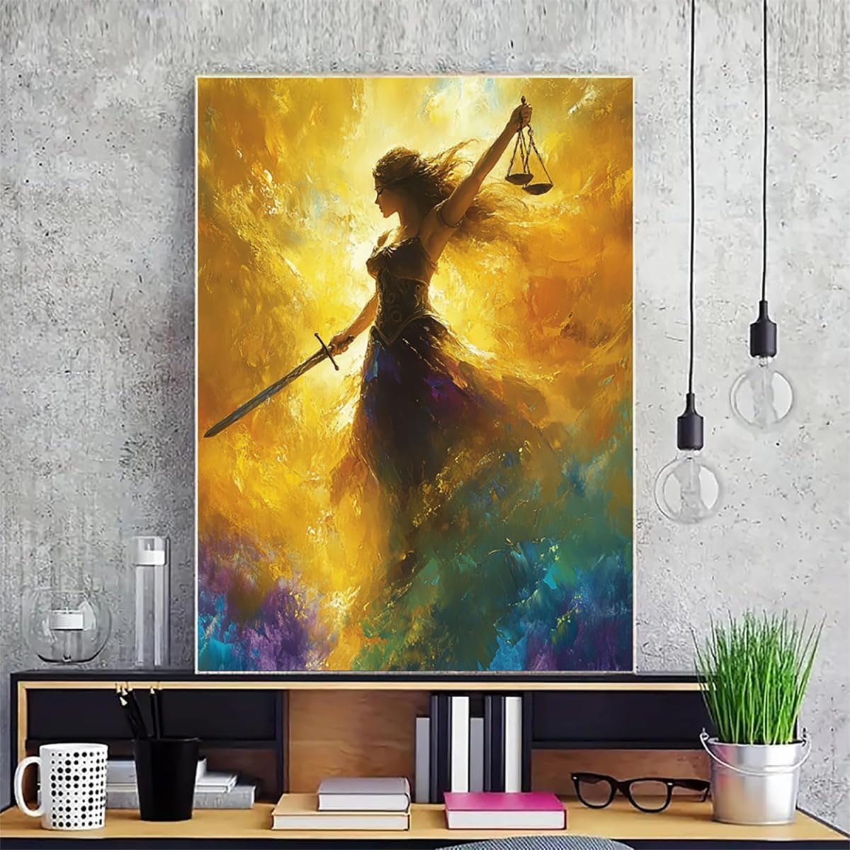 Women Dimond Painting Kit, Warrior Diamond Art Kits for Adults DIY 5D Full Round Dirll Crystal Gem Art Paintings Embroidery Crafts Picture Beginners, Home Wall Decor, Gifts for Women 36x48in l4-1Y