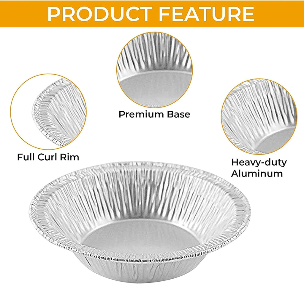 1000 Pack Mini Pie Pans - 3 Inch Disposable Aluminum Foil Tart Tins - Small Individual Portion Baking Pans for Tarts, Quiche, and Cheesecakes - Made in USA