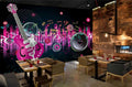 MWZ3528 Guitar Musical Signs Instruments HD 3D Wallpaper for Disco Club Karaoke[11 ft x 7 ft] / [335 cm x 213 cm]