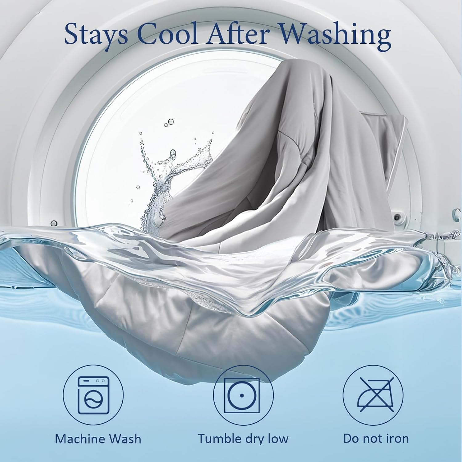 Cooling Blanket Comforter Hot Sleepers Twin/Twin XL Soft Cooling Blanket, Double-Sided Cool Bedding for Night Sweats, All-Season Lightweight Comforter(68 * 90inch, Black)