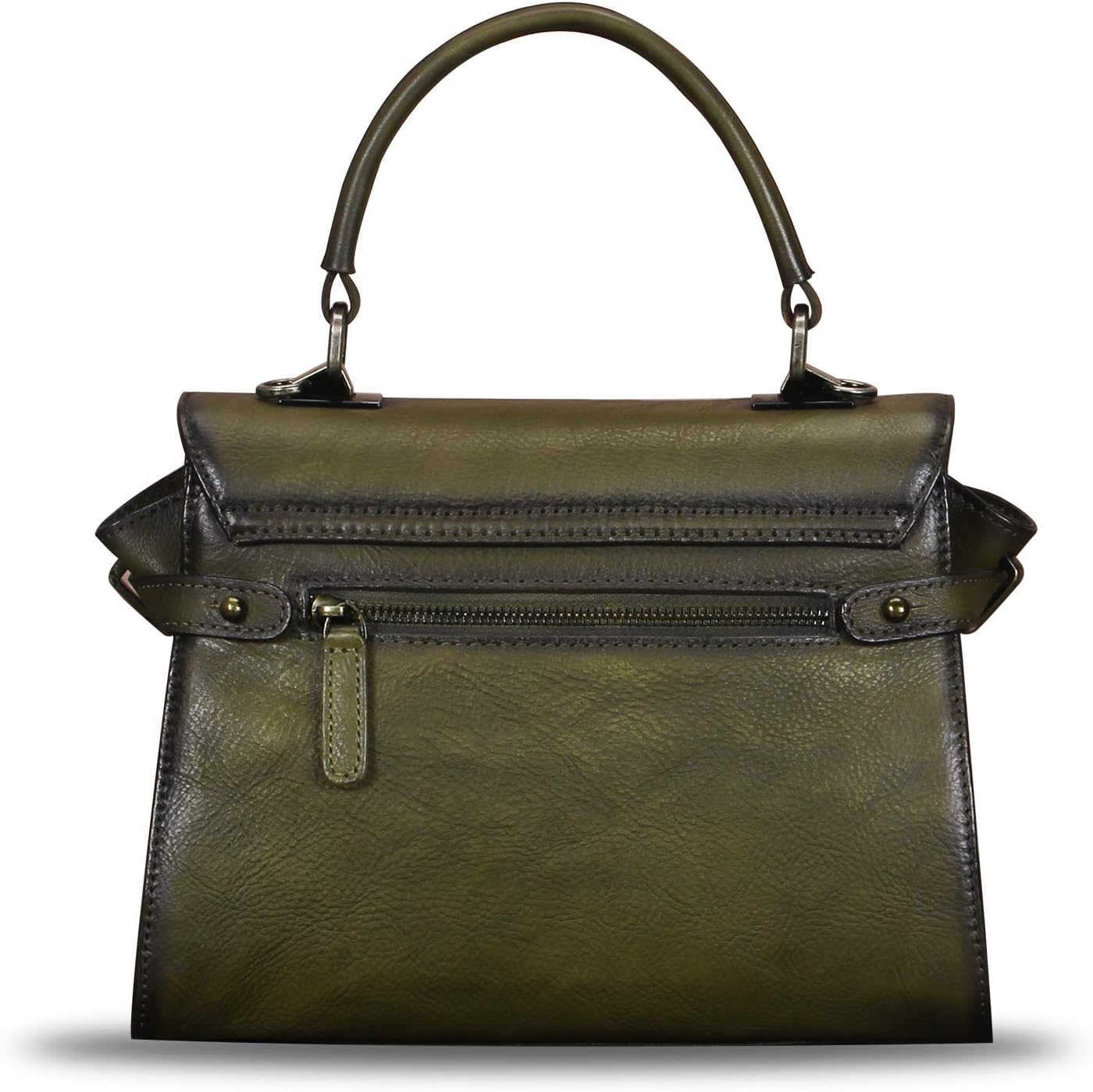 Genuine Leather Purses and Handbags for Women Vintage Real Leather Shoulder Bag Crossbody Purses Satchel Bag with Strap