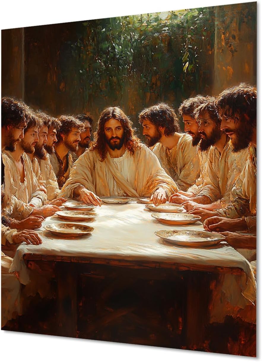 The Last Supper Dimond Painting Kit, Reunion Diamond Art Kits for Adults DIY 5D Full Square Dirll Crystal Gem Art Paintings Embroidery Crafts Picture, Home Wall Decor, Gifts for Women 40x54in g4-7G