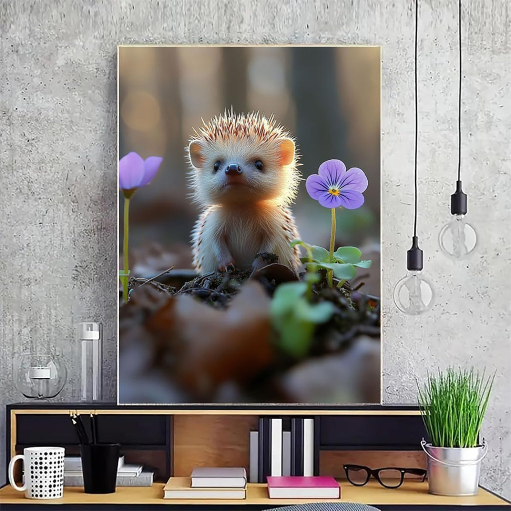 Flower Dimond Painting Kit, Animal Diamond Art Kits for Adults DIY 5D Full Square Dirll Crystal Gem Art Paintings Embroidery Crafts Picture Beginners, Home Wall Decor, Gifts for Women 40x54in m4-4P