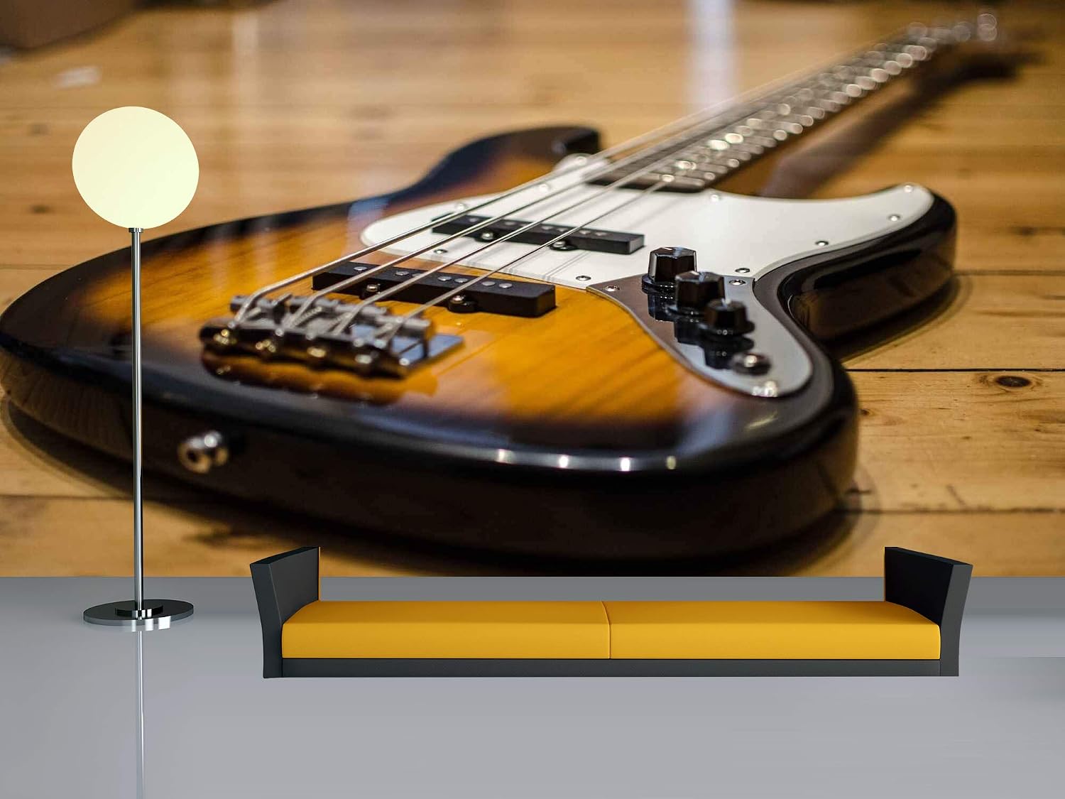Avikalp Exclusive Awi4686 Bass Guitar Music Instrument Song Full HD Wallpapers (182cm x 152cm)