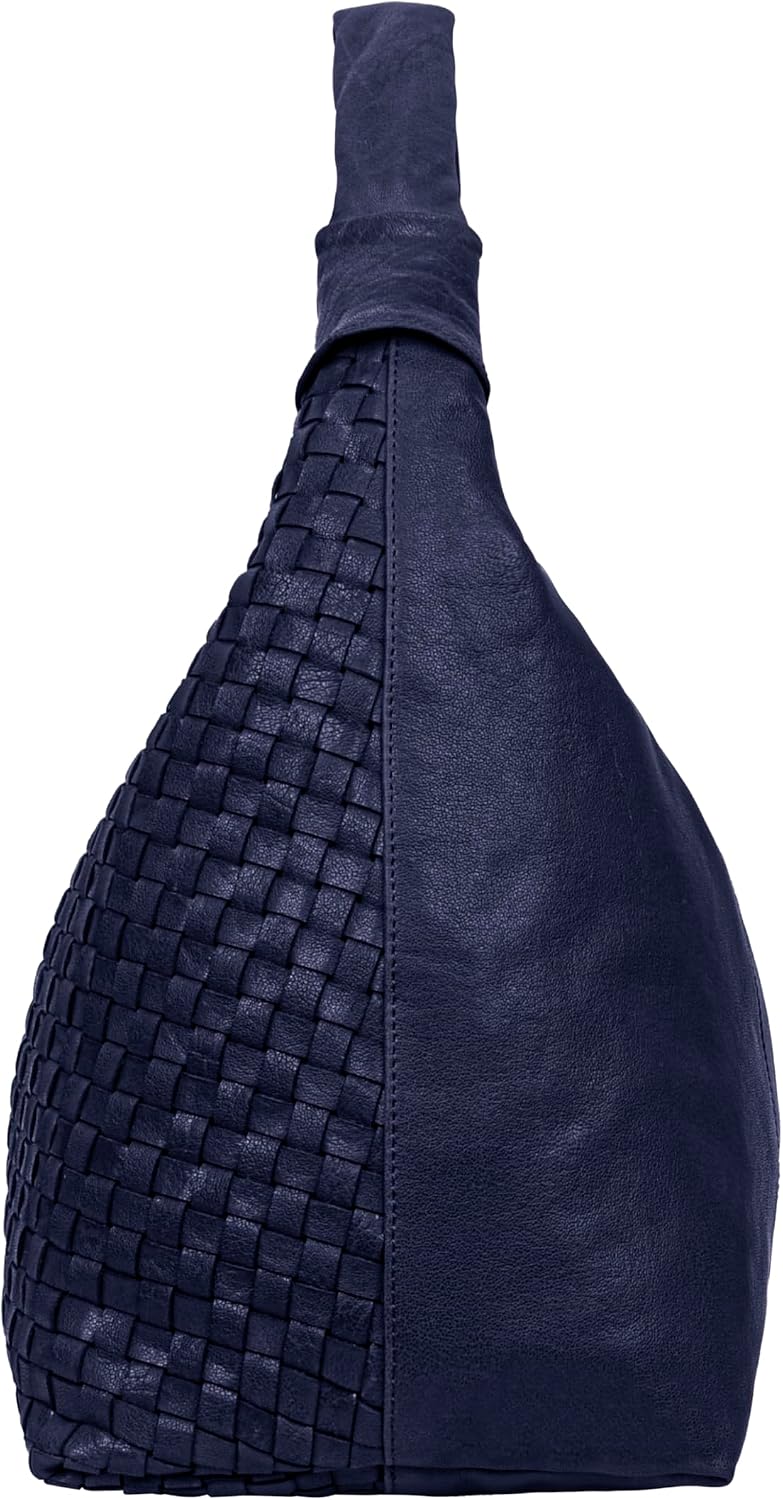 ANTONIO VALERIA Addison Braided Leather Tote Bag for Women