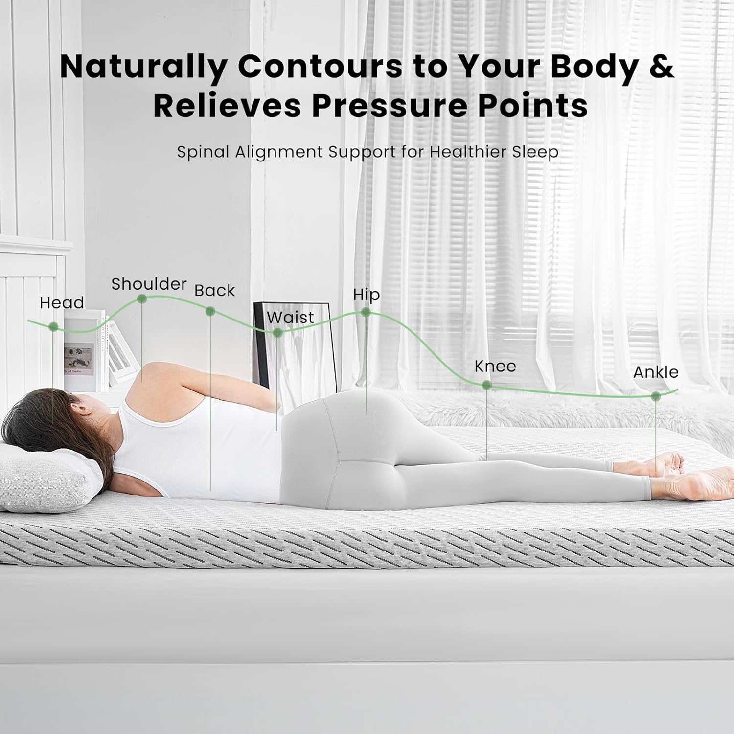 HOMRELEXA Bamboo Mattress Topper King Size 3 Inch, Cooling Gel & Bamboo Charcoal Memory Foam Mattress Topper for Back Pain Relief, Firm Dual-Layer Foam Bed Pad with Removable Cover