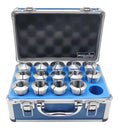 Accusize Industrial Tools 14-Pc 3-25 mm 5C Precision Round Collets, Metric, Hardened & Ground, 0200-5551