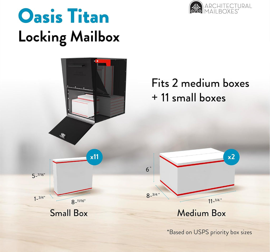 Architectural Mailboxes Oasis Mailbox, Black