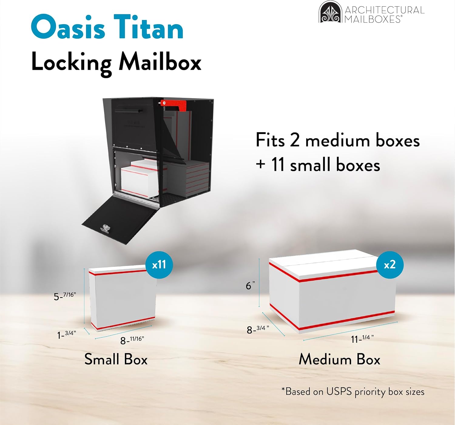Architectural Mailboxes Oasis Mailbox, Black