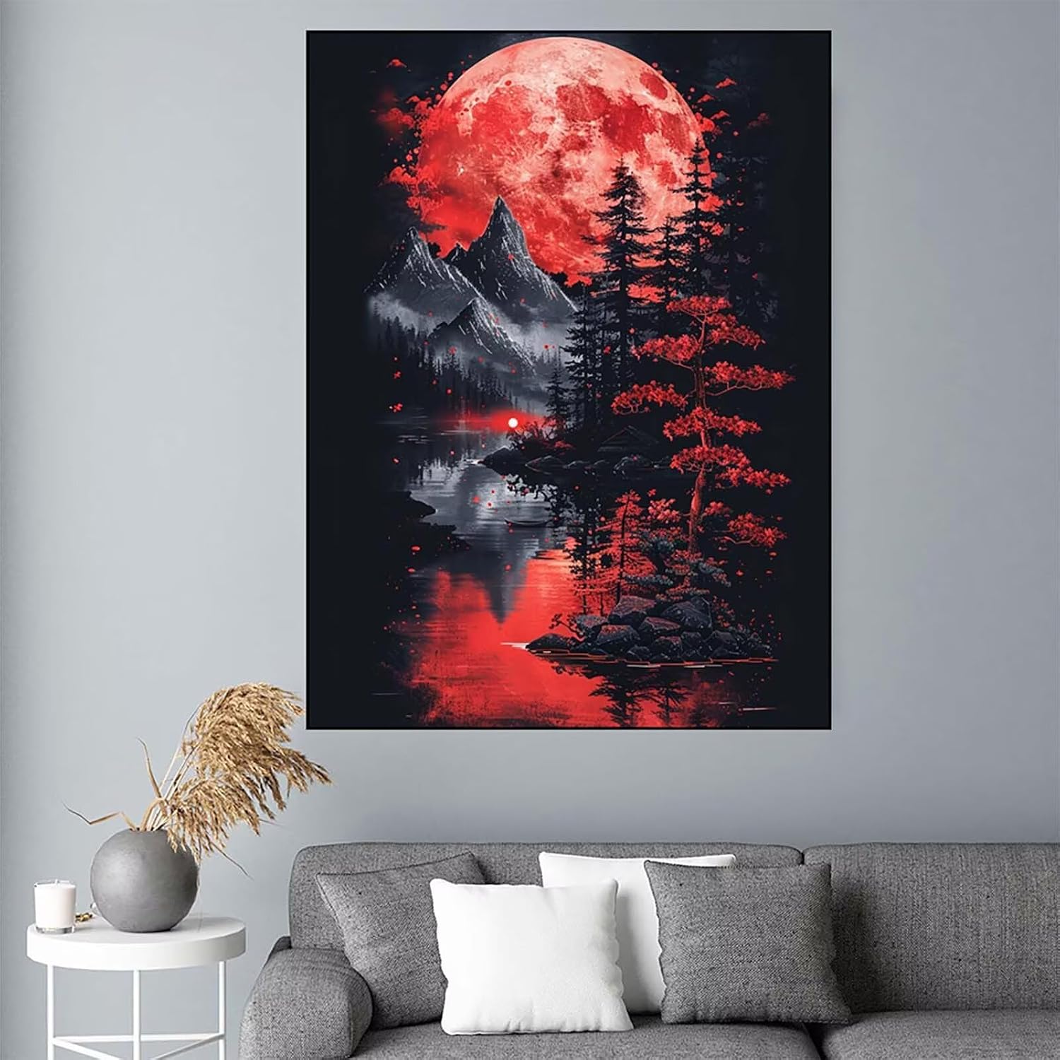 Japan Diamond Art Kits for Adults Beginners, Moon Diamond Painting Large 36x48inch, 5D DIY Gem Art Crafts for Adults Mosaic Kits, Full Drill Square Dimond Dots Crystal Paintings, Home Decor -zjn2506Z4