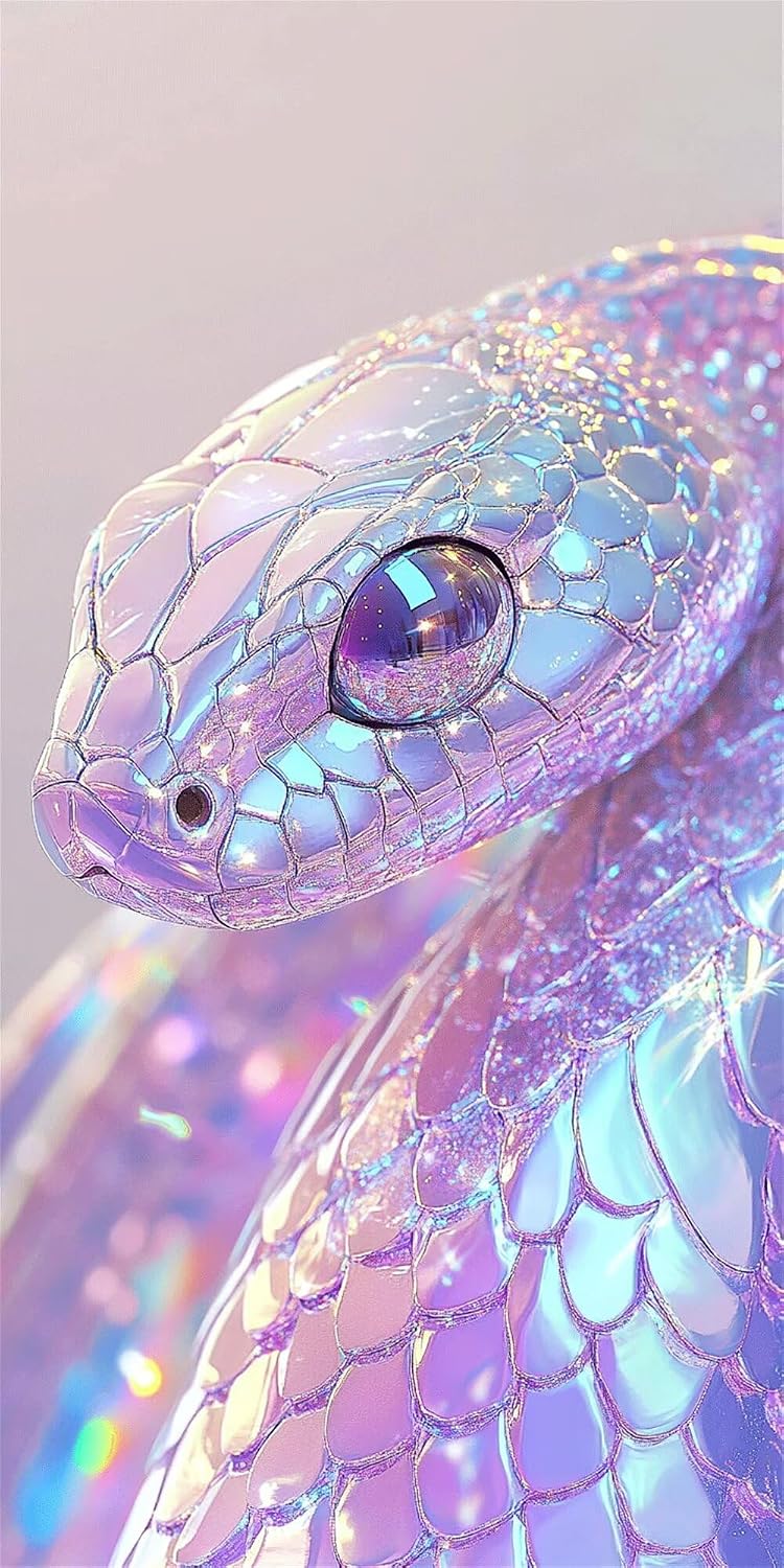Diamond Art Kits for Adults Pink Diamond Painting Kits, 5D DIY Square Snake Full Drill Dimond Art Paintings Crystal Rhinestones Crafts for Adults for Home Wall Decor, Large Size 40 x 80 Inch, Model780
