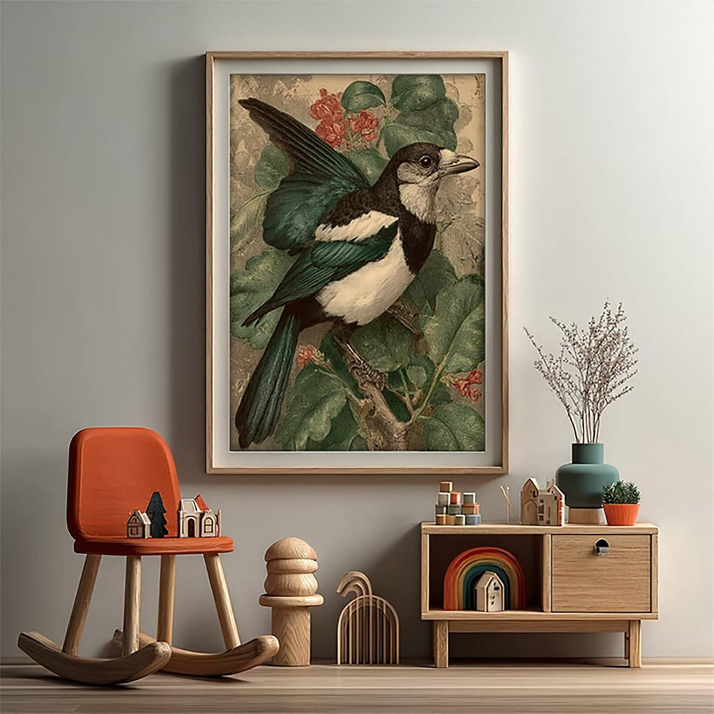 Bird Diamond Art Kits for Adults, Plant 5D Diamond Painting Kit, 5D DIY Full Drill Dimond Art Paintings, DIY Dimond Gem Crafts for Adults Beginners, Wall Decor for Bedroom, Gifts, 40x54in 9-8473