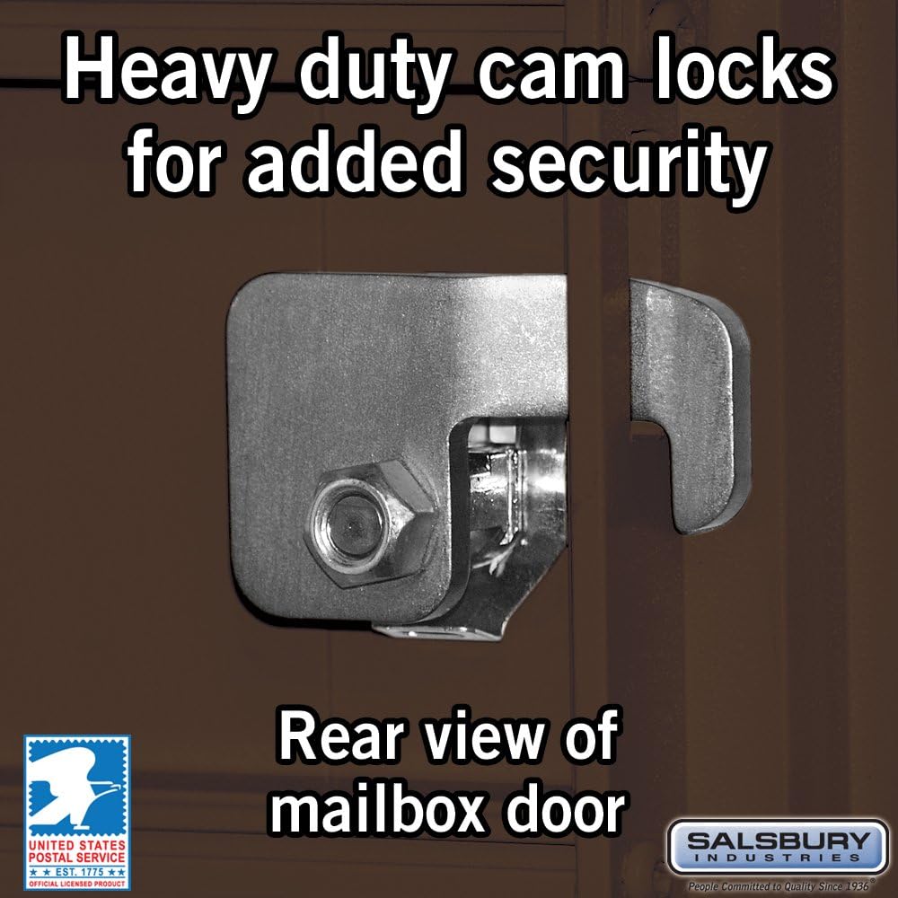 Salsbury Industries 3308BRZ-U 8 A Size Doors, United States Postal Access Type I Cluster Box Unit, Bronze