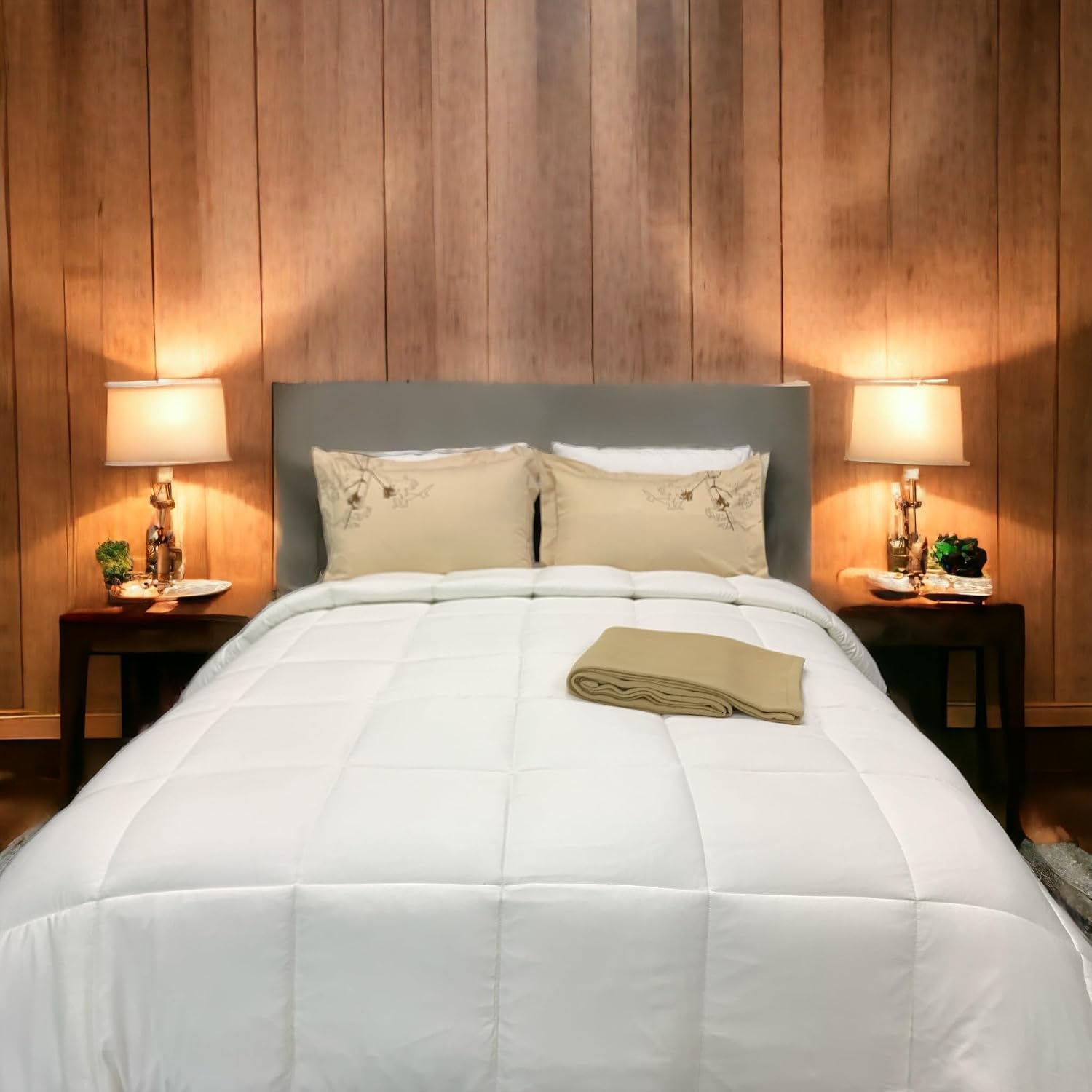 Cooling Viscose from Bamboo Down Alternative Comforter, All Seasons (Silky Soft and Silent Viscose from Bamboo Shell) Down Alternative Duvet Insert (Twin XL Size, 68x90)