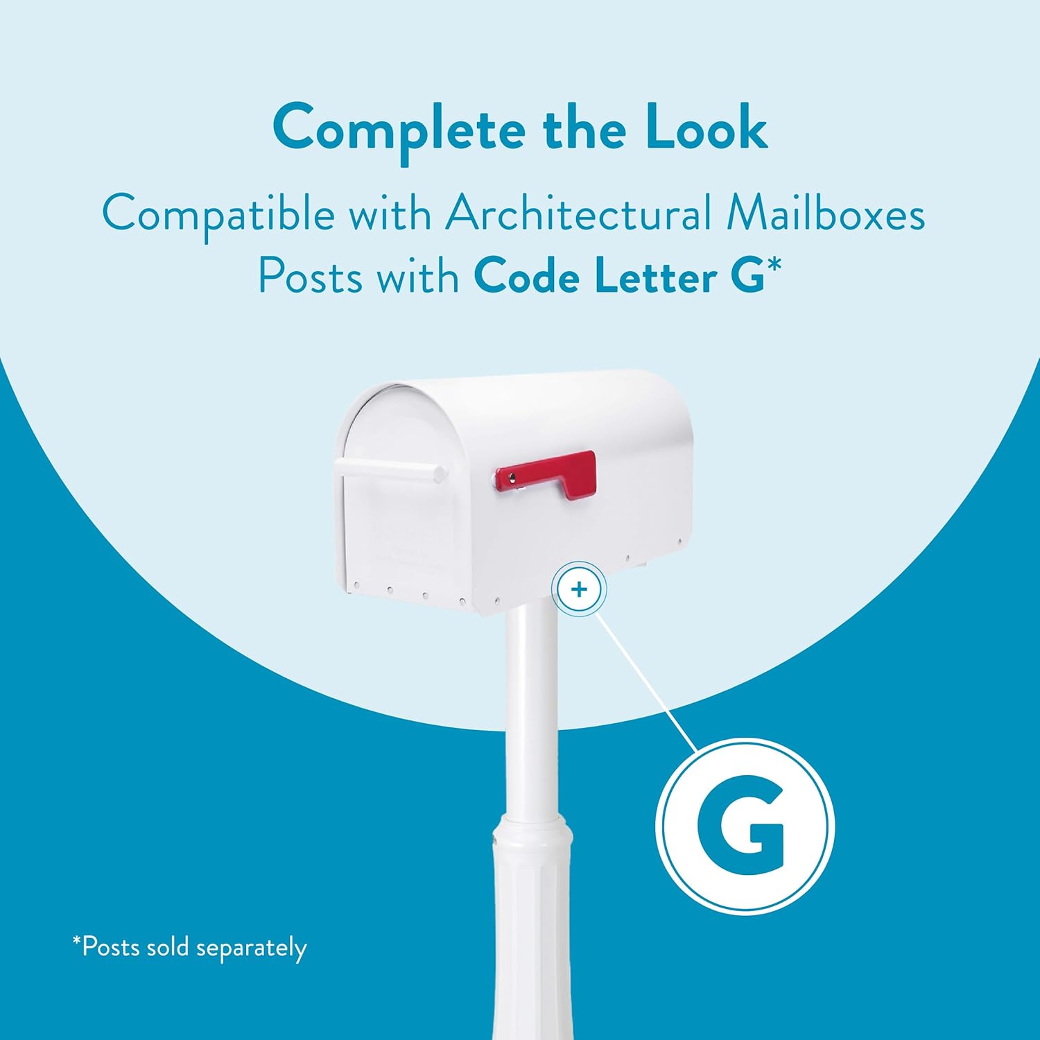 Architectural Mailboxes 5560W-R-10 Sequoia Postmount Mailbox, Large, White, 20. 79 in. x 8. 03 in. x 9. 72 in.