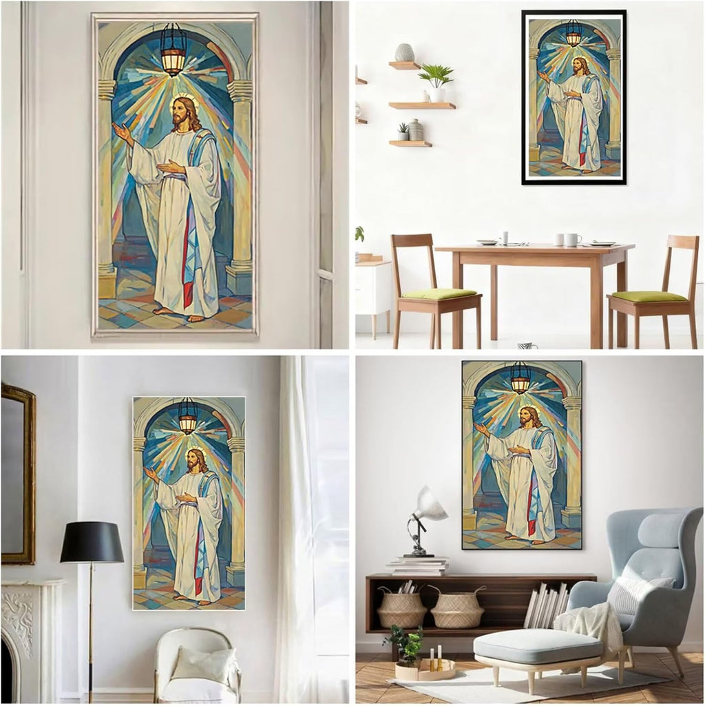 Diamond Art Kits for Adults Man Diamond Painting Kits, 5D DIY Square Aurora Full Drill Dimond Art Paintings Crystal Rhinestones Crafts for Adults for Home Wall Decor, Large Size 36 x 72 Inch, Model750