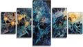 Abstract Diamond Art 5 Piece Diamond Painting Geometry 5D Full Square Drill Dimond Art Paintings Crystal Crafts for Adults Gem Painting for Home Decor, Large Artwork for Wall 48 x 100 Inch, Model408