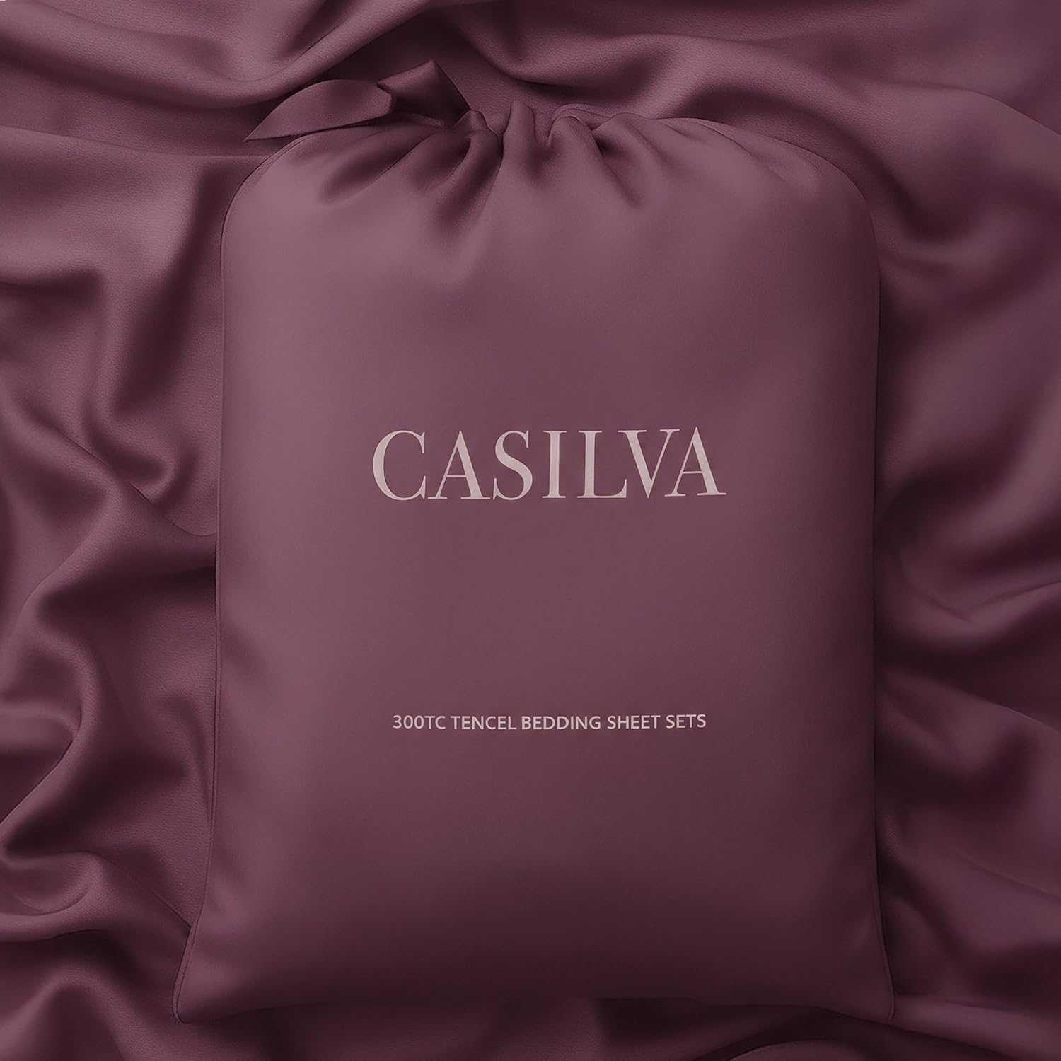 CASILVA Eucalyptus Sheets - Infused with Silver for Anti-Odor, Softer Than Silk Fibers, More Cooling Than Cotton - Perfect for Hot Sleepers & Sensitive Skin - 100% Tencel Lyocell - Queen Sheet Set