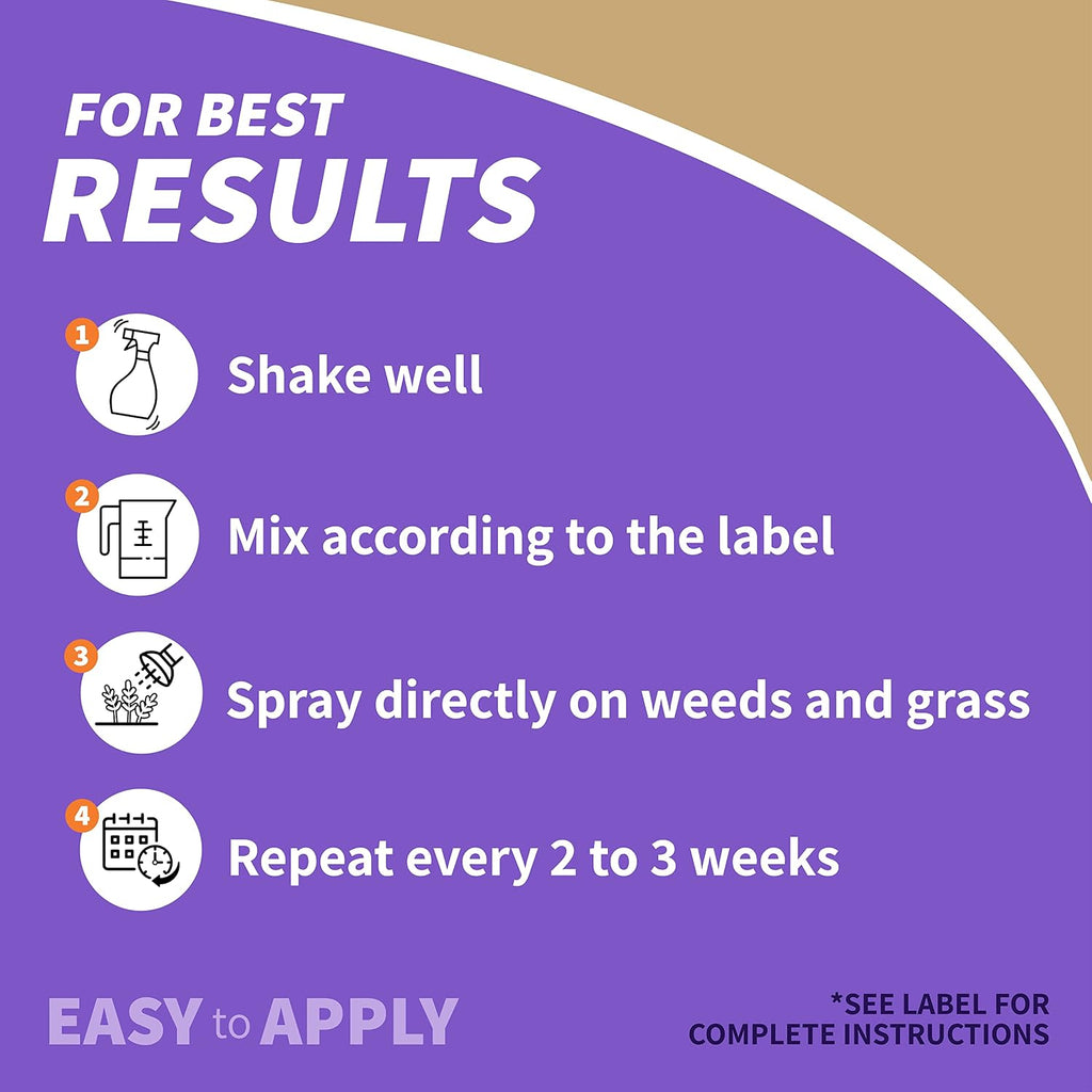 Bonide Captain Jack's Deadweed Brew, 128 oz Concentrate for All Types of Weeds and Grasses, for Organic Home Gardening