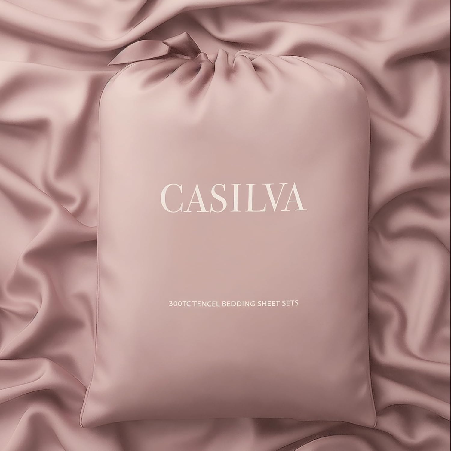 CASILVA Eucalyptus Sheets - Infused with Silver for Anti-Odor, Softer Than Silk Fibers, More Cooling Than Cotton - Perfect for Hot Sleepers & Sensitive Skin - 100% Tencel Lyocell - Queen Sheet Set
