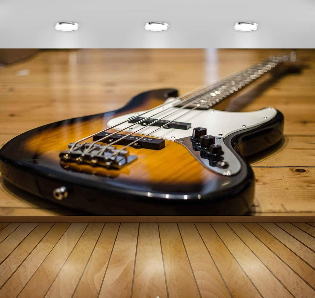 Avikalp Awi4686 Bass Guitar Music Instrument Song Full HD 3D Wallpapers- (213cm x 182cm)