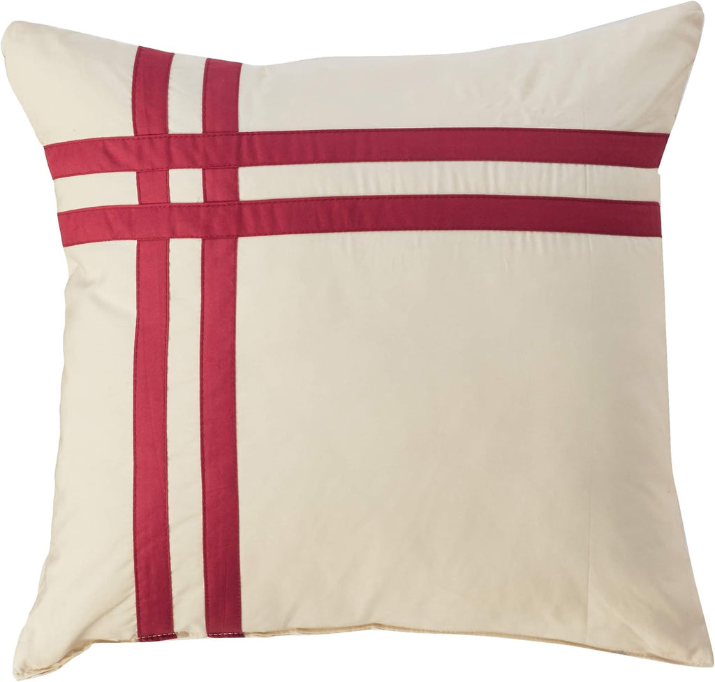 Tribeca Living 12 Piece Bed in A Bag, 100% Cotton Bedding Set Includes Oversized Comforter, Two Shams, Decorative Cushions, Deep Pocket Sheets and Skirt, Queen, Maui