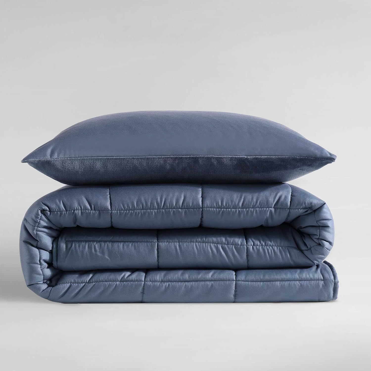 Calvin Klein - Twin/Twin XL Bonus Comforter Set, Reversible Bedding with Matching Bed Sheets, Pillowcase & Sham, Dorm Essentials (Blue)