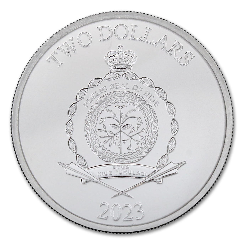 2023-1 oz Niue Silver Marvel Spider-Man Coin Brilliant Uncirculated with Certificate of Authenticity $2 Seller BU